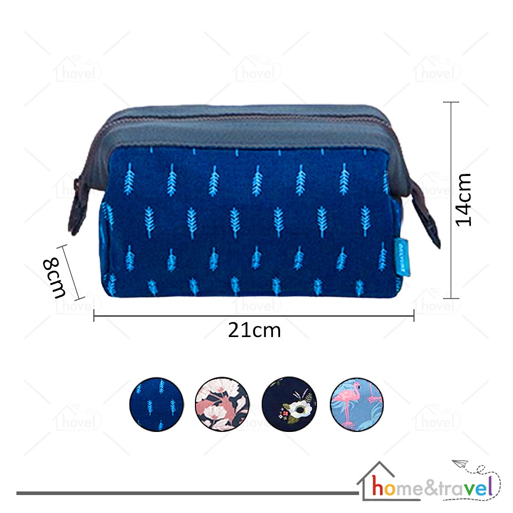 Charming Elegant Water Resistant Cosmetic Cube Pouch Tas Kosmetik Make Up Beauty Bag Multifungsi