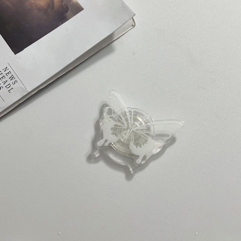 Stand Holder hp Transparan Kupu-kupu Warna Permen Phone Holeder