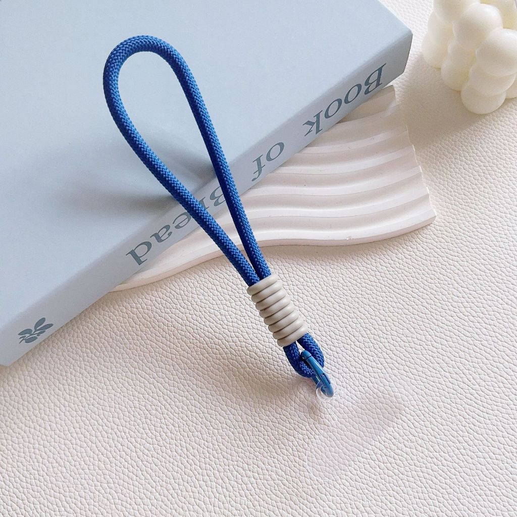 Tali Gantungan Gelang HP Mobile Phone Lanyard Handphone Tangan Pendek Macaron Lanyard Strap Kunci Bahan Silikon Phone Straps & Keychains