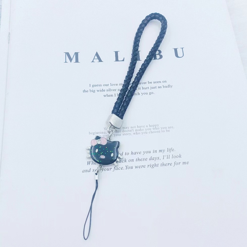 Gantungan HP Aesthetic Motif Bunga Silikon Anti Hilang Casing Telepon Liontin Tali Lanyard HP Lucu Segar Warna Silicone Flower -DF