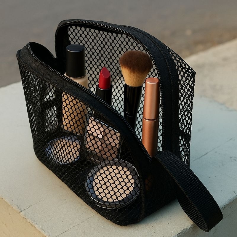 POUCH JARING TRANSPARAN STORAGE PENYIMPANAN MULTIFUNGSI