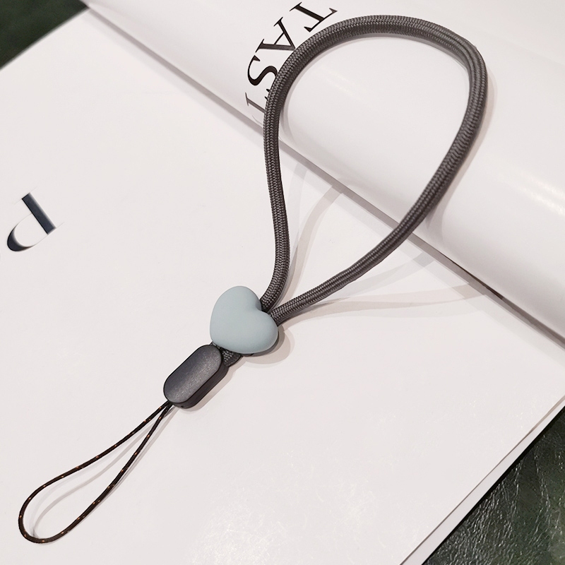 Gantungan HP Aesthetic Motif Bunga Silikon Anti Hilang Casing Telepon Liontin Tali Lanyard HP Lucu Segar Warna Silicone Flower -DF