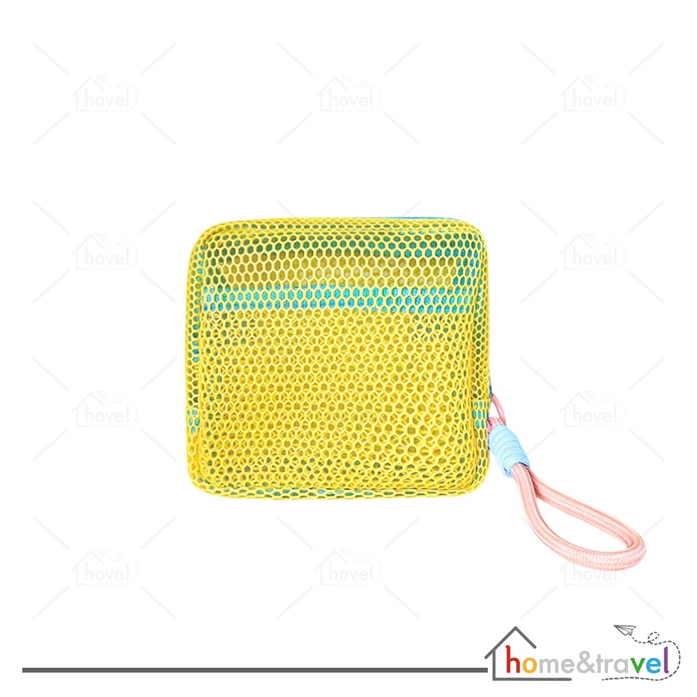 HOVELSHOP Pouch Jaring Kosmetik Tas Mini Penyimpanan Makeup Aksesoris Fashion Wanita Charm Bag Korean