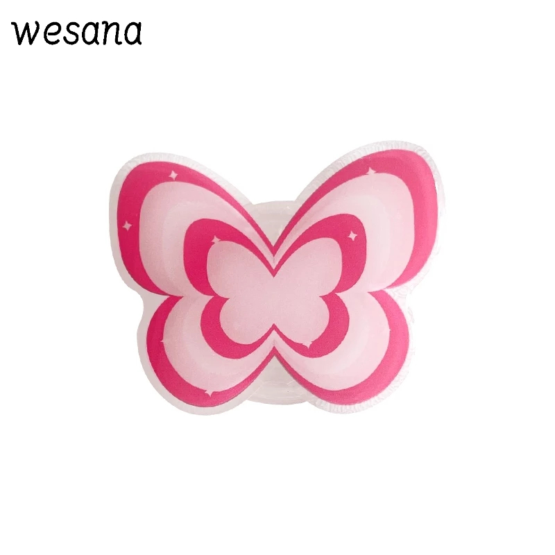 Stand Holder hp Transparan Kupu-kupu Warna Permen Phone Holeder