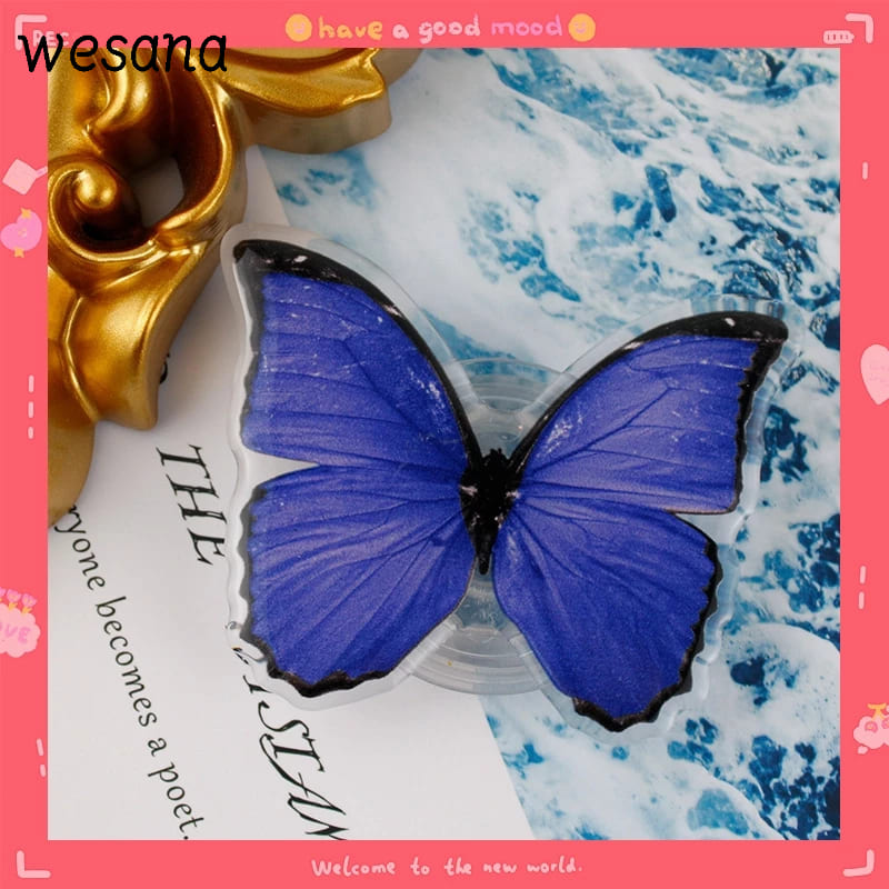 Stand Holder hp Transparan Kupu-kupu Warna Permen Phone Holeder