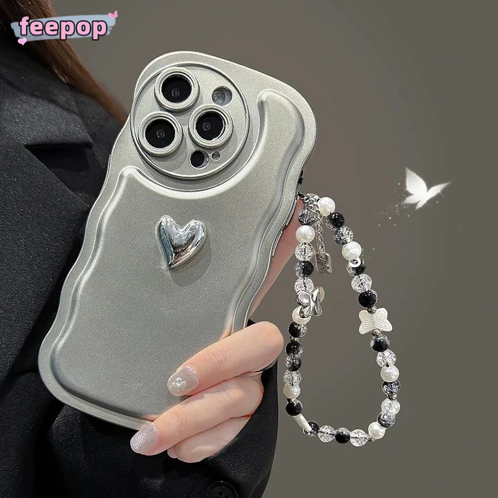 Key Strap Lanyard HP Beruang Cinta Estetik Gantungan Hp Aesthetic Korea Kupu-kupu