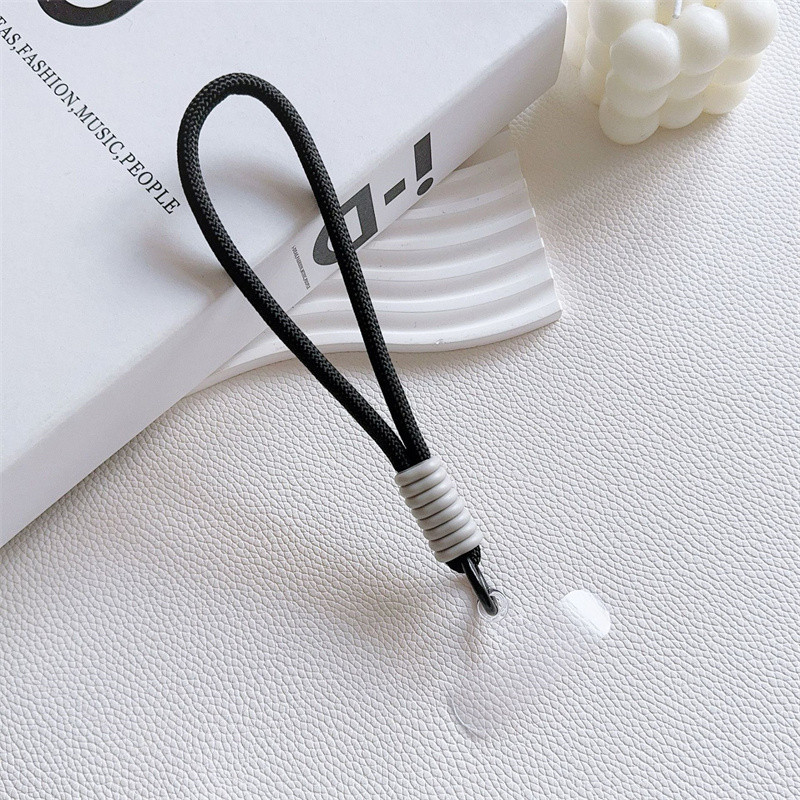 Tali Gantungan Gelang HP Mobile Phone Lanyard Handphone Tangan Pendek Macaron Lanyard Strap Kunci Bahan Silikon Phone Straps & Keychains