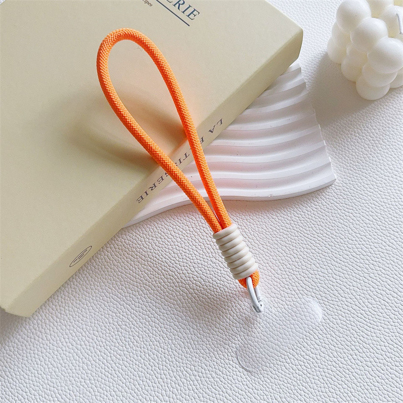 Tali Gantungan Gelang HP Mobile Phone Lanyard Handphone Tangan Pendek Macaron Lanyard Strap Kunci Bahan Silikon Phone Straps & Keychains