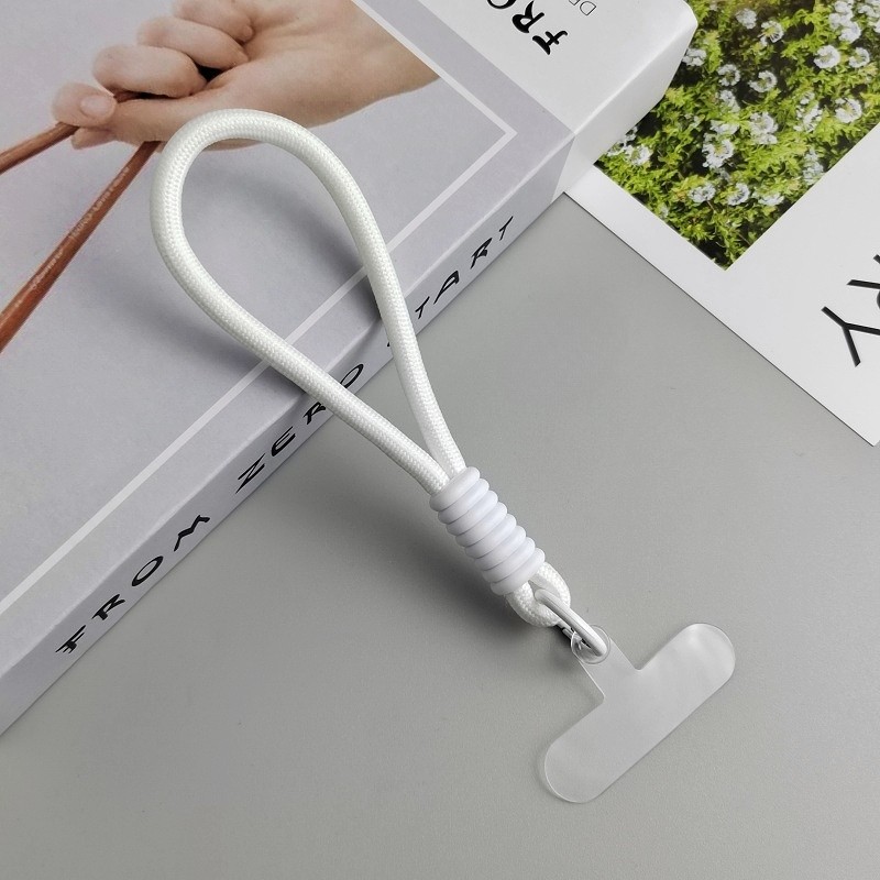 Tali Gantungan Gelang HP Mobile Phone Lanyard Handphone Tangan Pendek Macaron Lanyard Strap Kunci Bahan Silikon Phone Straps & Keychains