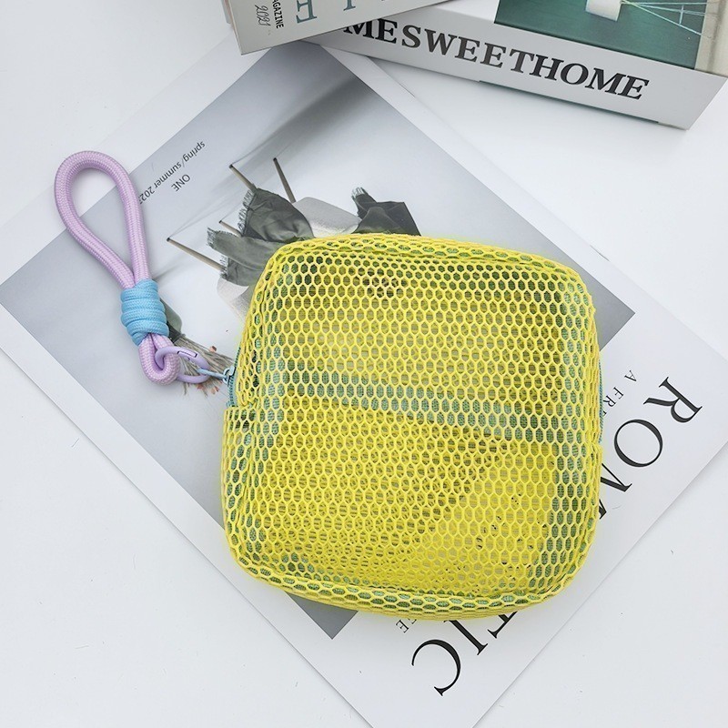 Pouch Jaring Tas Make Up Portable Mini Penyimpanan Alat Kecantikan Anti Jamur Fleksible