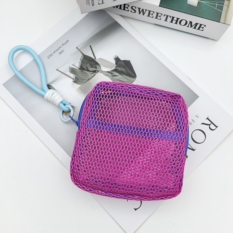 Pouch Jaring Tas Make Up Portable Mini Penyimpanan Alat Kecantikan Anti Jamur Fleksible