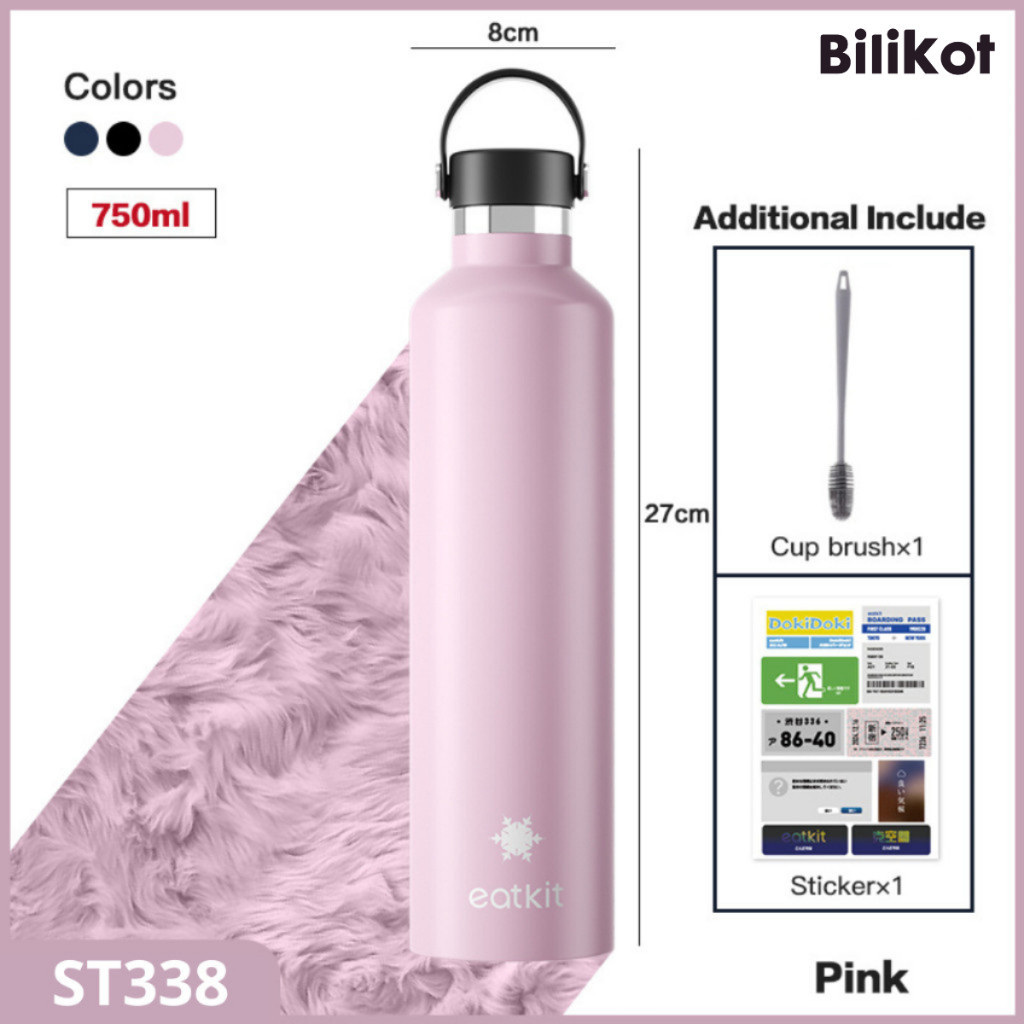 Hoptech - Tumbler Stainless Steel 304 1000ml | Botol Minum Tahan Panas Dan Dingin | Thermos Cup Vacuum