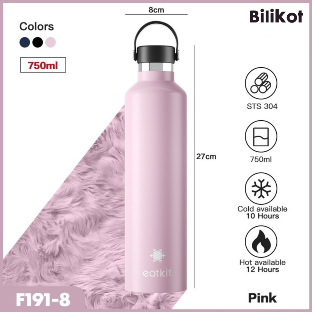 Hoptech - Tumbler Stainless Steel 304 1000ml | Botol Minum Tahan Panas Dan Dingin | Thermos Cup Vacuum