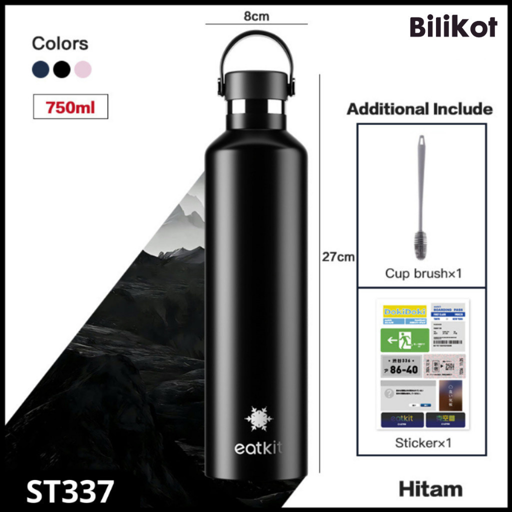 Hoptech - Tumbler Stainless Steel 304 1000ml | Botol Minum Tahan Panas Dan Dingin | Thermos Cup Vacuum
